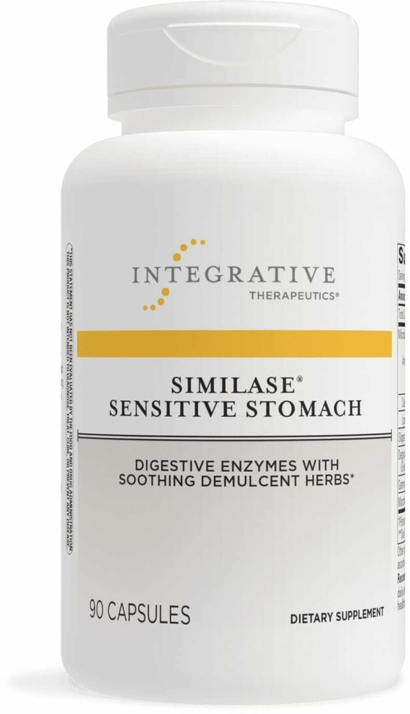 Therapeutics Integratif Simpalase Sensitive Stomach - Dukung untuk Perut Sensitif * - Dairy- Free & Vegan - 90 Kapsul (45 Hamba)