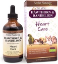 Amber NatualZ Hawthorn & Dandelion Herbal Suplemen untuk Anjing, Kucing, Burung, Kelinci, dan Guinea Pigs 124; Mendukung Kesehatan Jantung, Sirkulasi, dan Keseimbangan Fluid 124; Perawatan Kardiovaskular Alam
