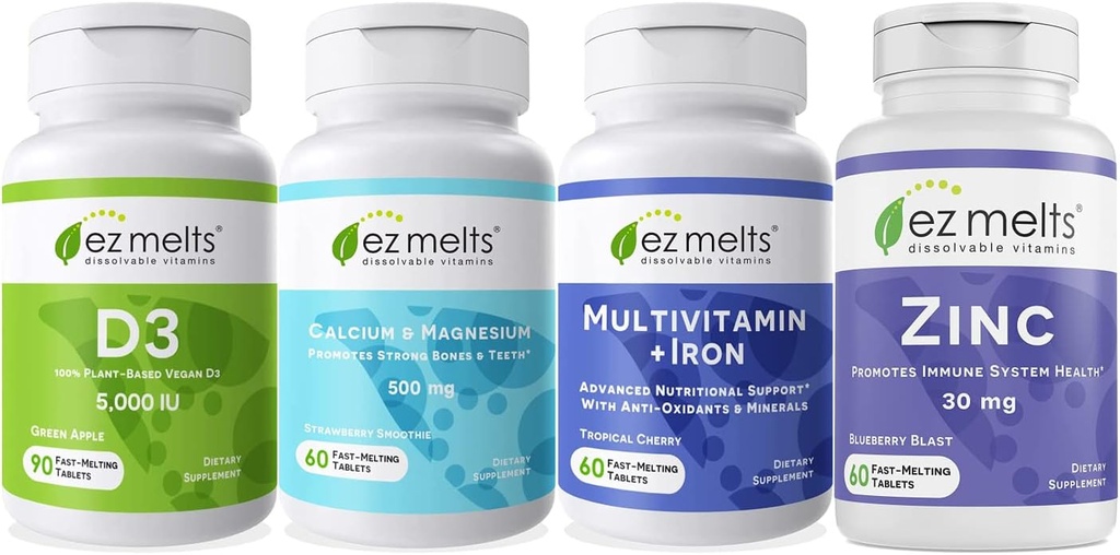 EZ Melts Estial Men 's Health Bundle, Sugar- Free, 1-3-Month Supply