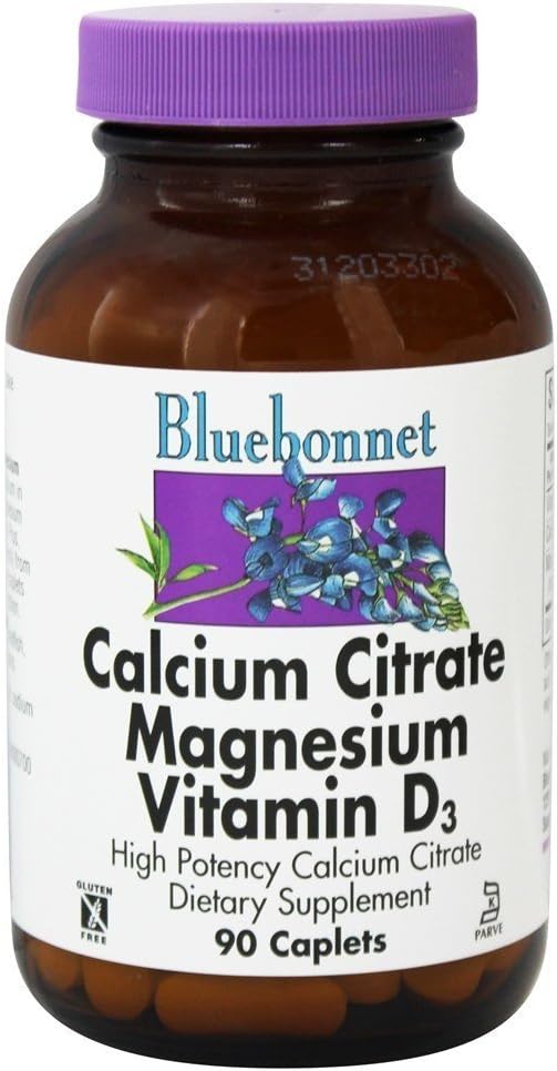 Kalsium Citrate Magnesium Plus Vitamin D 90 Caps - Bluebonnet