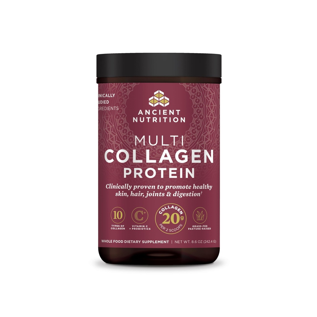 Paket Serbuk Multi Collagen untuk Perempuan dan Pria dengan Vitamin C, 24 Pelayan, Mendukung Skin dan Nails, Get Health