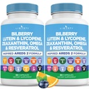 Vitamin Kesehatan Mata dengan Bilberry, Lutein & lexanthin, Lycopene, Resveratrol, Grape Seed Extract, Flaxseed Astaxanthin- ARDS 2- 120 Capsules
