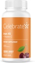 Merayakan Vitamin Iron Suplemen Vitamin dengan Vitamin C - 45mg Besi, 60mg Vitamin C, Bariatric Vitamin untuk WLS Patients, Vertikal Sleeve & Gastric Bypass Operasi - Cherry, 30 Soft Chews