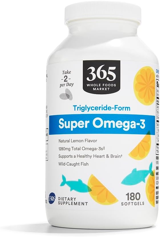 365 oleh Whole Foods Market, Super Omega 3, 180 Cacah