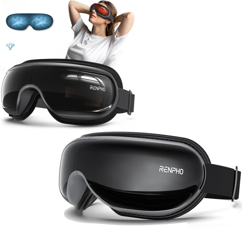 Hadiah Natal RENPHO, Eyeris 3 Eye Massager dengan Panas dan Pendingin & Eyeris 1 Eye Massager dengan Panas