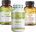 Premium Neem & Turmeric Tambahan Bundle - 2-in-1 Capsule Formula untuk Kesehatan Skin, Dukungan Imune & Membersihkan