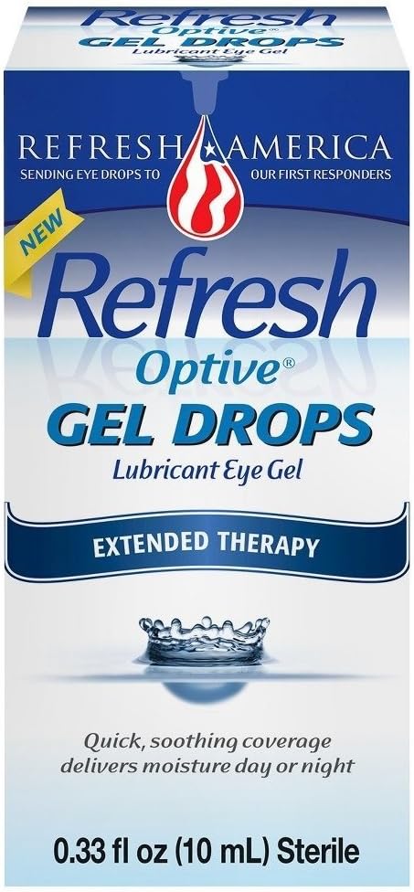 Refresh Optive Gel Drops 0.33 Fl Oz (10 mL) Per Botol - 2 Botol