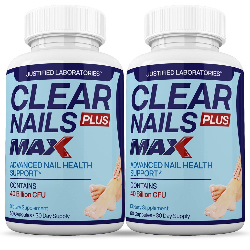 Laboratorium yang direstified (2 Pack) Clear Nails Plus Max Pil 40 Milyar CFU Probiotic 60 Kapsul
