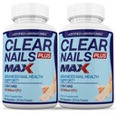 Laboratorium yang direstified (2 Pack) Clear Nails Plus Max Pil 40 Milyar CFU Probiotic 60 Kapsul