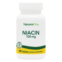 Natuture Plus Niasin - 100 mg, 90 tablet Vegetarian - Potency Tinggi B3 Suplemen - Gluten- 90