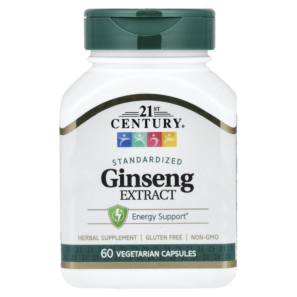 Abad 21 Ginseng Ekstrak Veg Capsules, 60Count