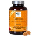 NEW NORDIC Turmeric Curcumin Gummies, Sugar Free, 300 mg Turmeric Supplement for Men and Women, Supports Normal Functioning Joints, Knules, Shoulders, Mango Orange, 60 Count