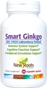 NEW ROOTS HERBAL Smart Ginkgo Suplement, 60 Vegetable Capsules, Immune System & Cognitive Support
