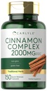 Kompleks Cinnamon Carlyon Carlyle dengan Gymnema dan Mulberry 124; 150 Capsules 14; Non-GMO, Gluten Free Suplemen