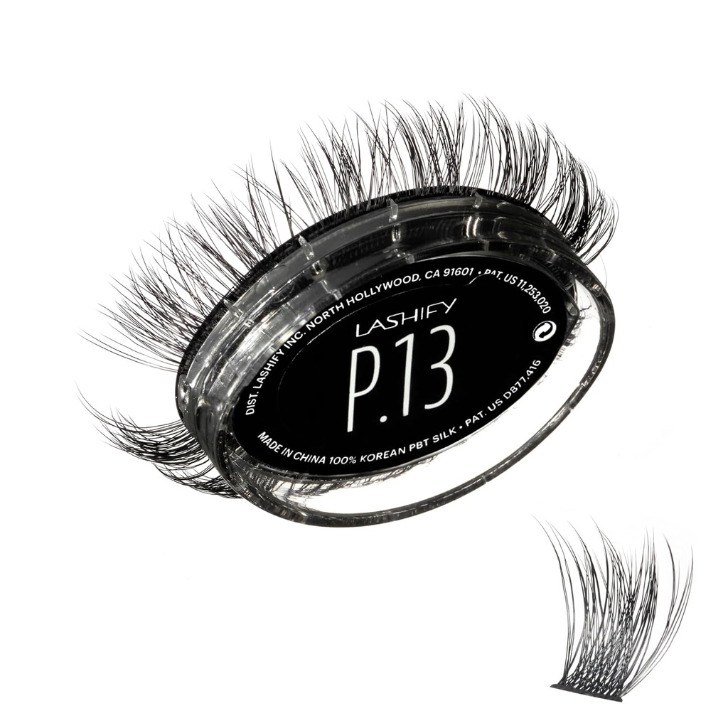 Lashify Plushy 13mm Gossamer Lash in Black, Easy DIY False Lashes for a Voluminous Yeat Still Natural Look