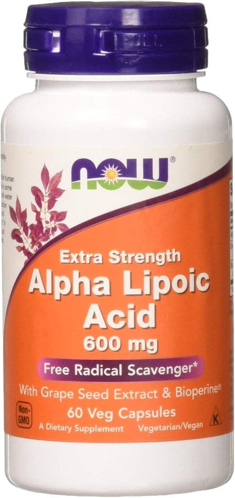 Sekarang Makanan Alpha Lipoic Acid 600mg 60 Veci Capsules
