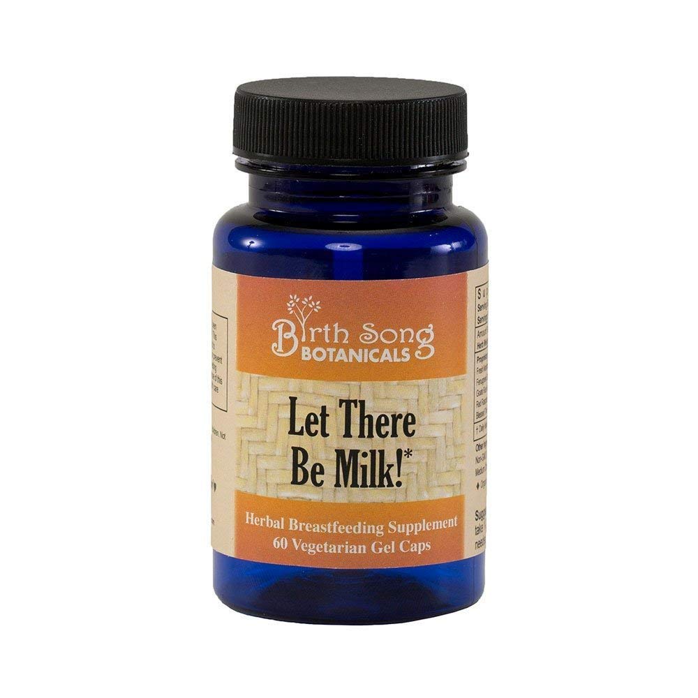 Lagu Kelahiran Botanicals Biarkan Ada Susu! Vegetarian Liquid Capsules - Fenugreek, Goat 's Rue, Blessed Thistle to Boost Milk Suppplemen Breastfeating untuk Nursing & Pumping Ibu, 60 Count