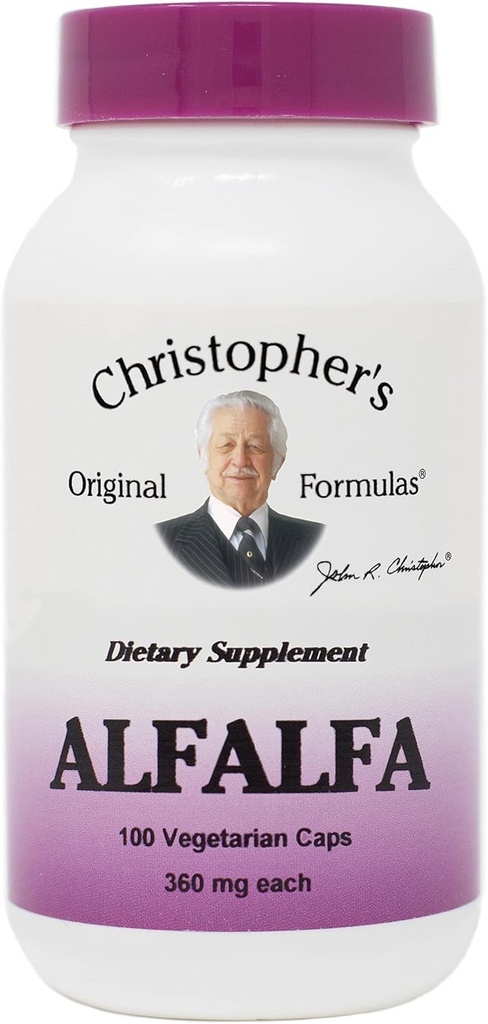 Christopher 's Original Formula Single Herb Alfalfa - 100 vcaps, (Dr