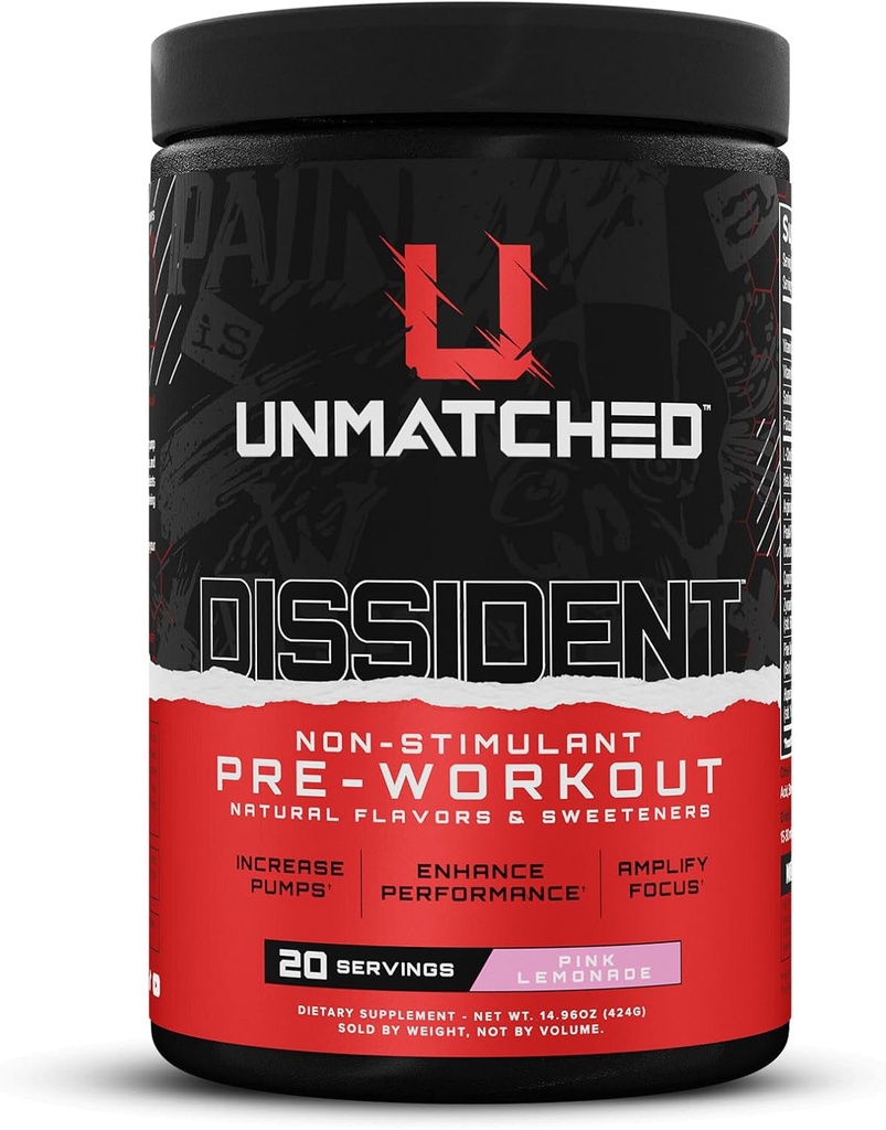 Tidak cocok Diswarent Non Stim Pre Workout Popper for Men & Women 124; Citrulline, Beta Alanine, Peak ATP 124; Natural Flavors & Sweeteners 124; 20 Servings (Pink Lemonade)