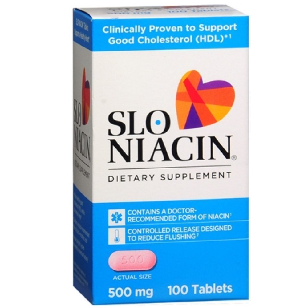 Slo- Niasin 500 mg 100 tablet (Paket 6)