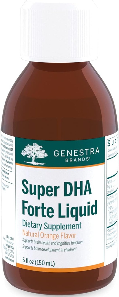 Genestra Brands Super DHA Forte Liquid - Omega -3 Tambahan Minyak Ikan - 5 fl oz