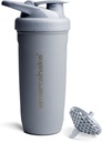 Smartshake Reforce Stainless Steel Protein Shaker Bottle 900 ml 124; 30 oz - Leakproof Screw -on Lid - BPA Free - Non Insulated Bottle - Unisex (Grey)