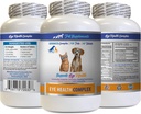 Dog Eye Vitamin - PET Eye Health Complex - Dogs and Cats - Support Eye Vision - AStaxanthin for Dogs, Eye Vision Suplemen for Dogs and Cats, Eye Health Vitamin Lutein and zeexanthin 1Bot 60TAbs