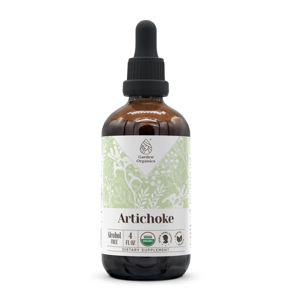 Artichoke USDA Organic Alcohol- Free Extract 124; Dietary Suplement, High- Potency Tarture 124; Natural Certical Organic Artichoke (Chakhira Jerrymus) Leaf 4 oz