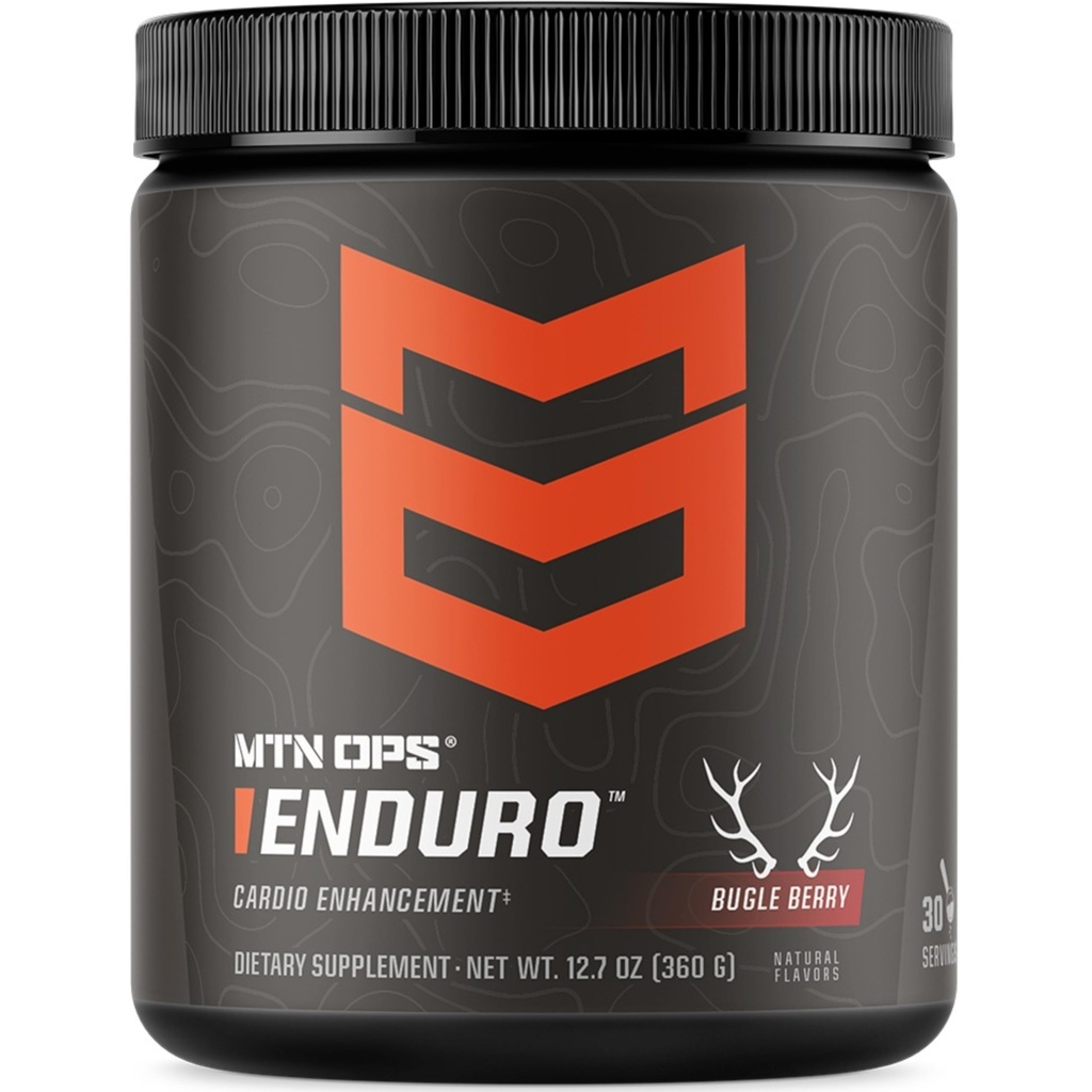 MTN OPS Enduro Nitric Oxide Suplement & Stim-Free Pre Workout - 30 Pelayan - dengan Magnesium Citrate, Beet Root Powder, Niacinamide, L Arginine & L Citrulline - Bugle Berry Flavor