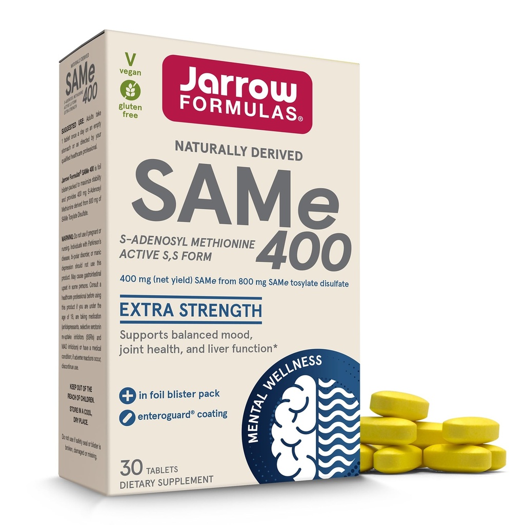 JARROW FORMULAS SAM-E 400 MG, 30 CT