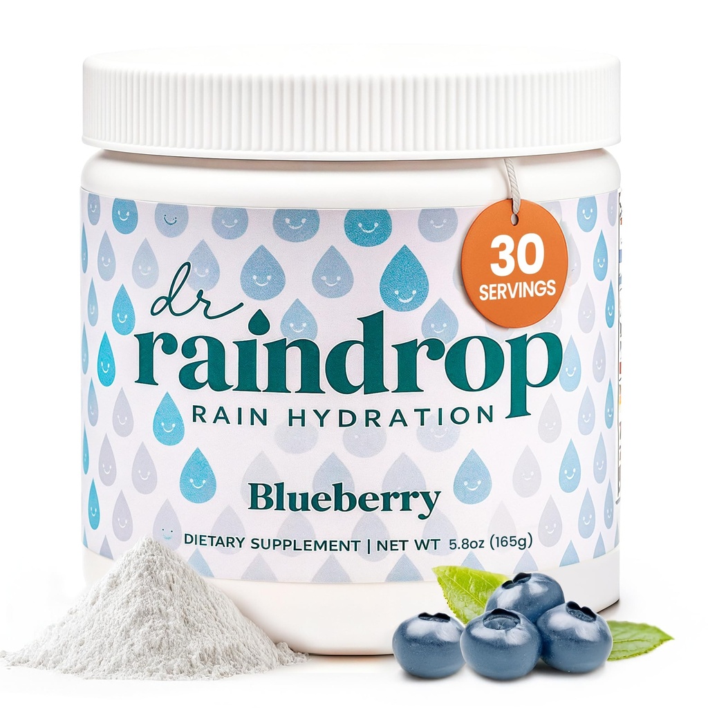 Electrolytes Powder, Blueberry Flavor- Tanpa ditambahkan Sugar Hydration Minum Mix- Gluten Bebas dengan Potasium Citrate- Hidration Olahraga