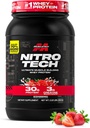 Muscletech Whey Protein Powder (Strawberry, 2.2 Pound) - Nitro- Tech Ultimate Muscle Building Formula dengan Whey Protein Isolate - 30g Protein, 3g Creatine & 6.8g dari BCAA - Paket May Vary