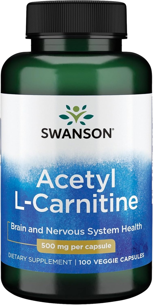 Acetyl L- Carnitine 500 mg 100 Caps oleh Swanson Premium