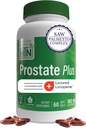 Prostat Nutrition Health Thru Plus dengan Saw Palmetto Extract, Lycopene sebagai Lycored, Plant Sterns, Selenium, Zinc dan Pumpkin Seed 124; Lengkap Prostate Support 12.4; Non-GMO & Gluten Free (Paket 60)