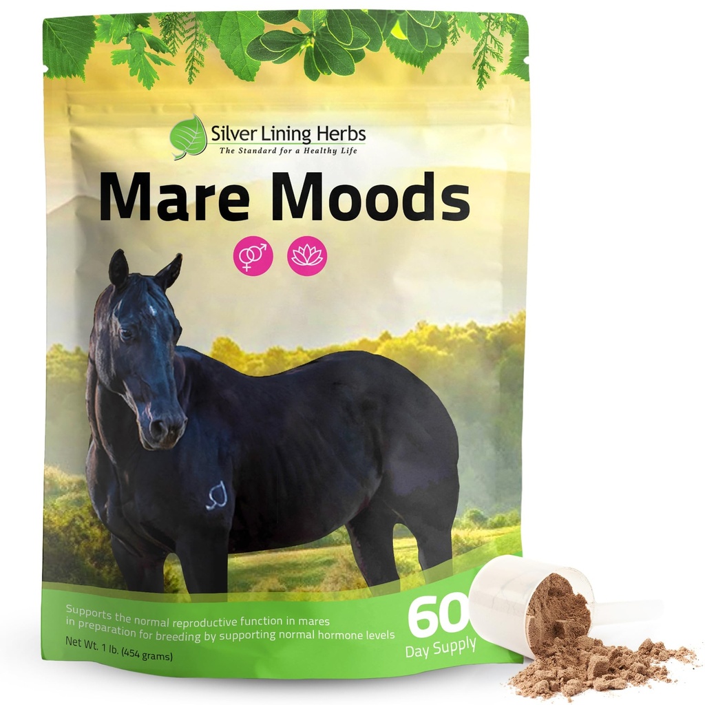 "Silver Lining Herbs Mane Moods Horse Calming Supplement" - "Natural Hormone Balance"