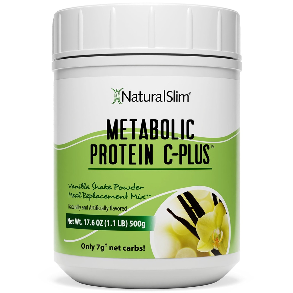 Metabolic C-Plus - Meal Pengganti Powder Dibentuk dengan Vitamin C, Zinc & Acid - Chocolate Protein Powder 1.1 lb.