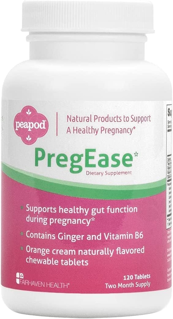 Fairhaven Heath Peapod PregEase Morning Sickness Suplement for Pregnant Women