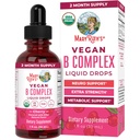 MaryRuth Organics Vitamin B Complex 124; B Vitamin Complex 124; Biotin 124; Vitamin B12 14; Niacin 124; Flease 124; Metabolic Support 124; Vegan 124; USDA Organis 124; None-GMO 124; Gluten Free 1242 Bulan Suply