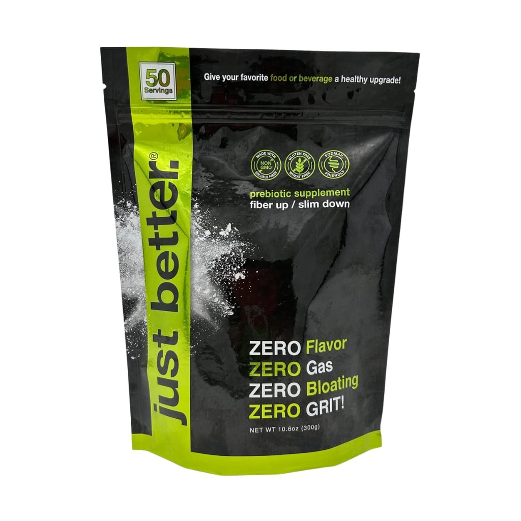 Prebiotic Fiber Supplement for a Heally Gut 124; Fiber Powder with Zero Grit Zero Taste and No Bloating or Gas 124; Feel Full Faster 126; Keto Non-GMO Gluten Free Vegan 50 Servings