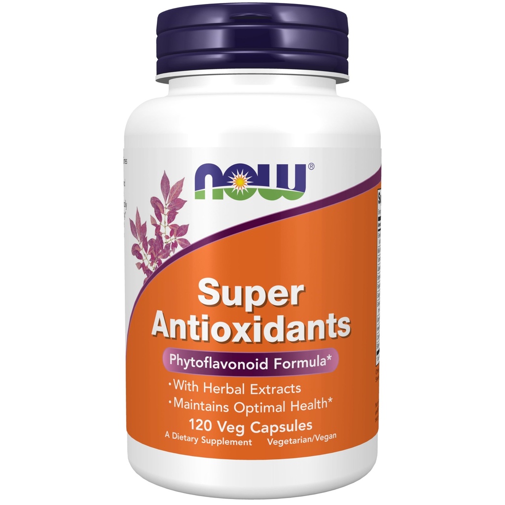 Suplemen SEKARANG, Super Antioksidants dengan Herbal Extracts dan Broad Spectrum Flavonoid untuk dukungan Imune, 120 Veg Capsules