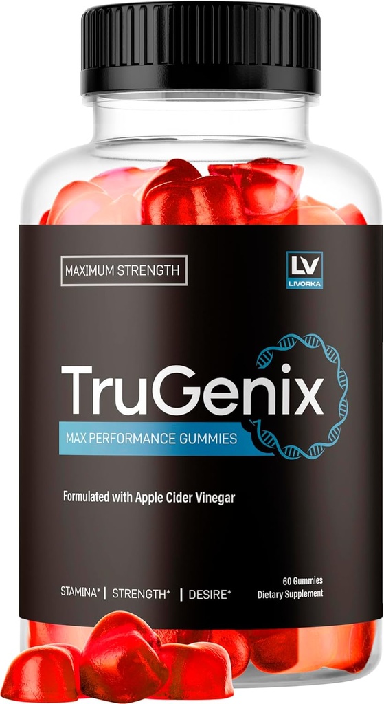 TruGenix Gummies, TruGenix Gummies for Men, Trugenix Trugenix Gummies Premium Formula, 60 Gummies untuk 1 Bulan
