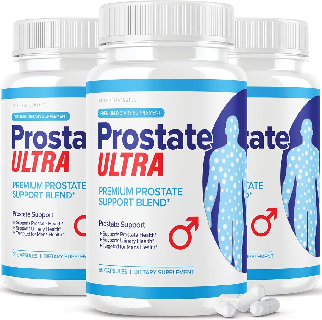 (3 Paket) Prostate Ultra Suplemen untuk Formula Kesehatan Prostat (180 Kapsul)