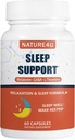 3 dari 1 Sleep Aids untuk Kekuatan Ekstra Dewasa, Extend Rilis Melonatin 5 mg, L Theanine 250 mg, GABA 250 mg, Relaxation dan Sleep Suplemen, 60 Capsules