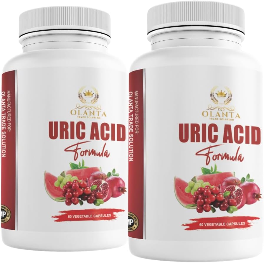 Kompleks Acid Uric Serbal Generik - Kompleks ASIC - Dukungan Bersama, Pil Penahan Air Bagi Perempuan, Suplemen Tebal Susu, Tart Cherry, Kacang Hijau, Atik Citric, Benih Seledri, Pari-2 B