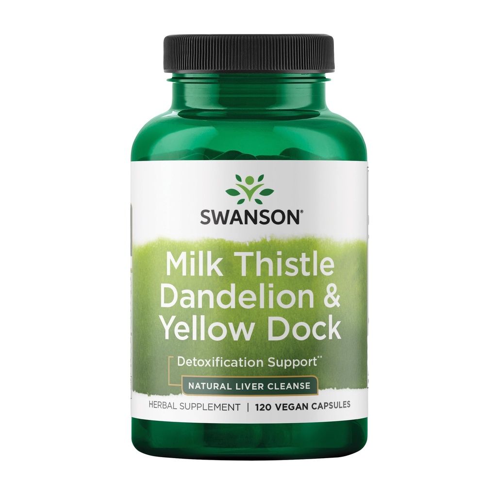 Swanson Milk Thistle, Dandelion & Yellow Dock - Herbal Liver Suplement