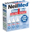 NeilMed NasaMist Isotonic Saline Spray. Soothe, Moisturize and Cleanse Using Specially Designed tip. 177mL. Contains 3 NasaMist canisters