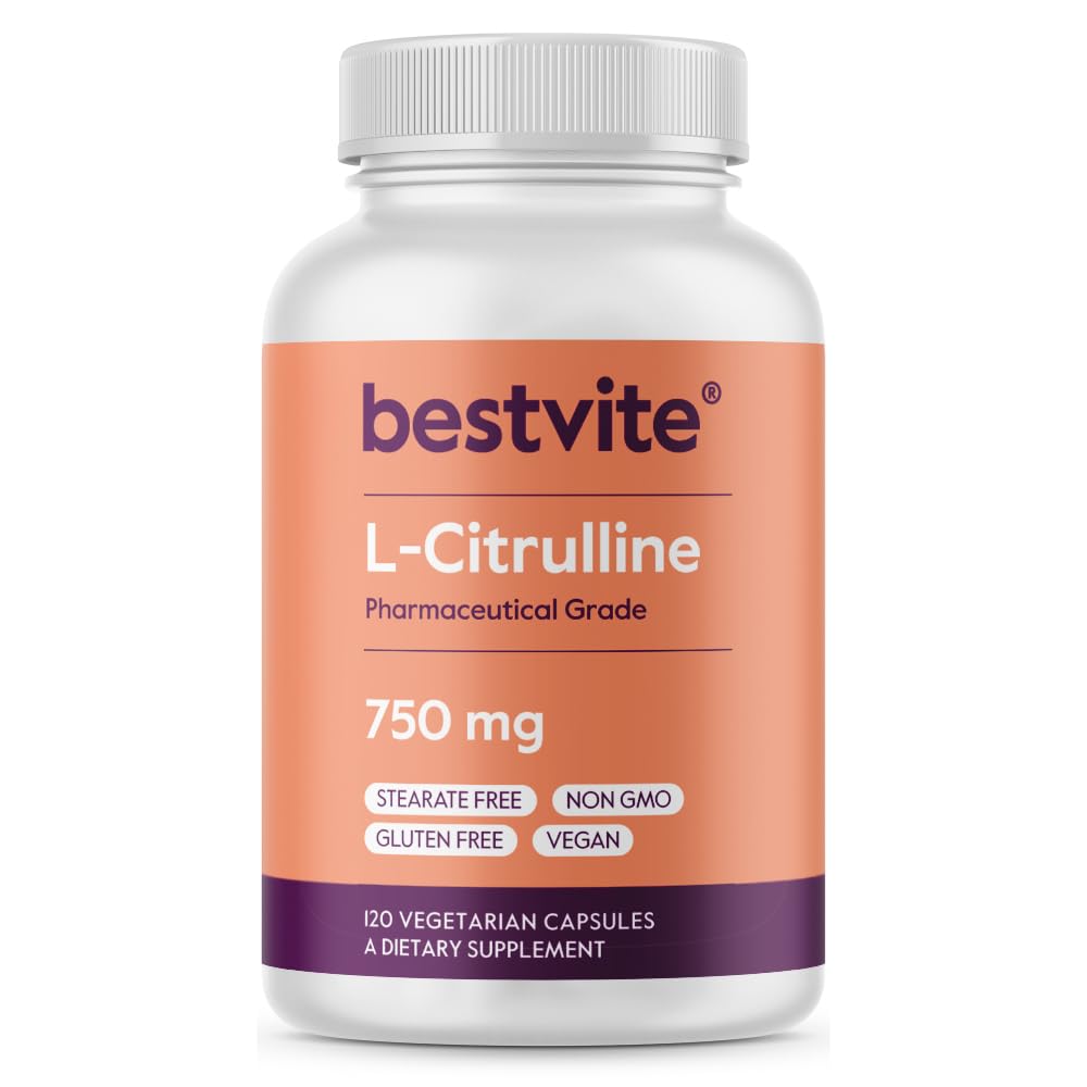 BONSTVITE L- Citrulline 750mg per Capsule (120 Kapsul Vegetarian) - Tidak ada Stearat - Tidak ada Sillica - Tidak ada Pembakar