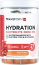 TransformHQ Hidration Drink Mix (21 Single-Serving Packets, Fruit Punch) - Hidration Suplemen Dicampur dengan Vitamin dan Elektrolit