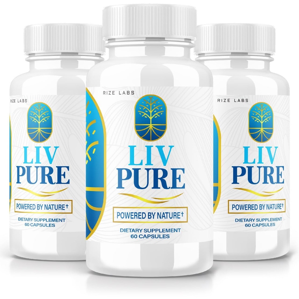 Rize lab - LivPure Didukung oleh Alam - Formula Lanjutan - Dukungan Tambahan Dieter untuk Dukungan Hati, Kekuatan Ekstra, Vegan, Pil Fungsi Hati (180 Kapsul)