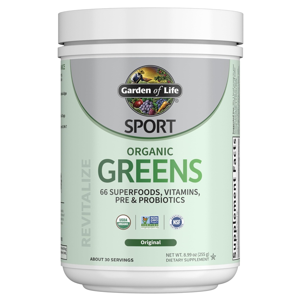 Taman Nutrition Kehidupan Hijau dan Superfood Powder untuk Perempuan dan Pria - Unfeatored, Mand Organik - Spirulina, Buah, Vitamin, Pre & Progories, Jamur, Atletic Suplemen, 30 Pelayan
